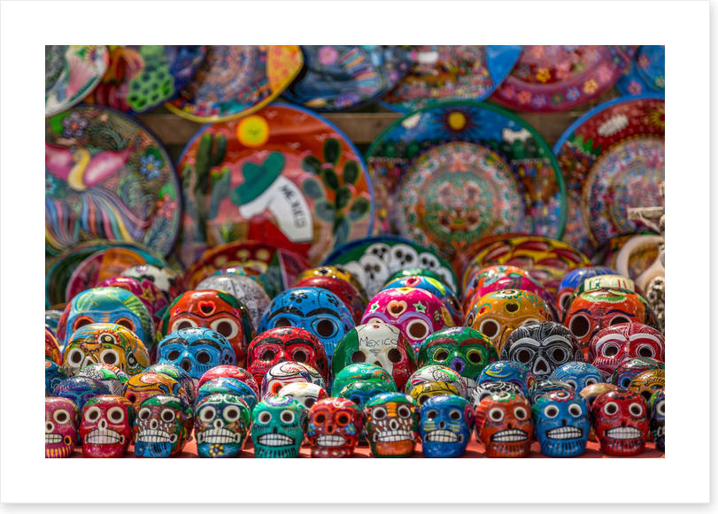 Colourful calaveras