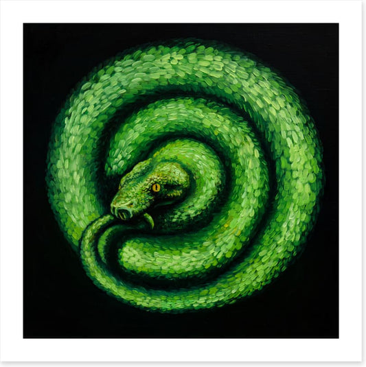 Green serpent spiral