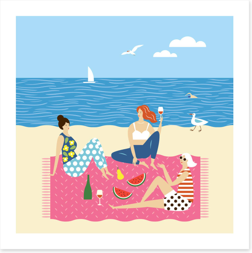 Picnic on the sand