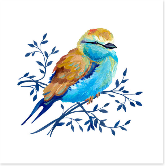 Blue branch perch I