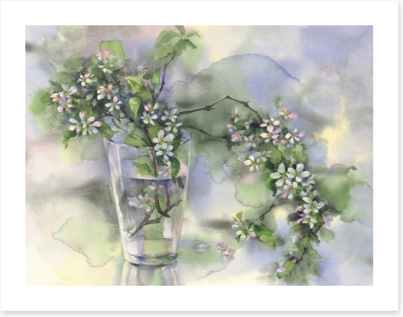 A glass of blossom