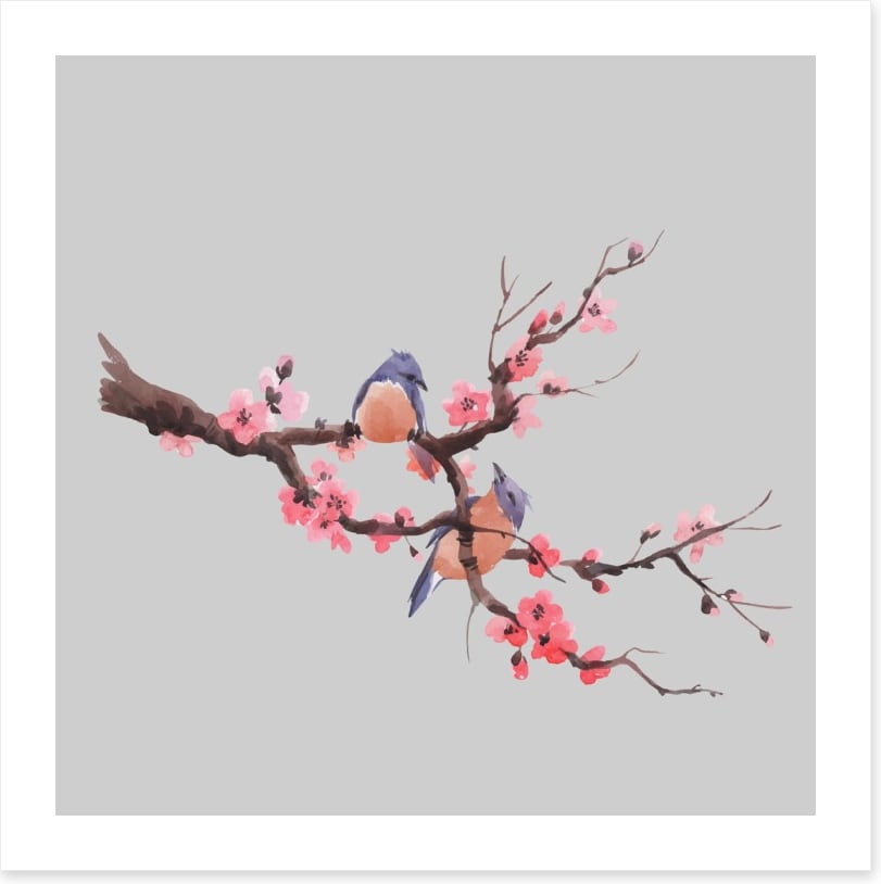Sakura songbirds
