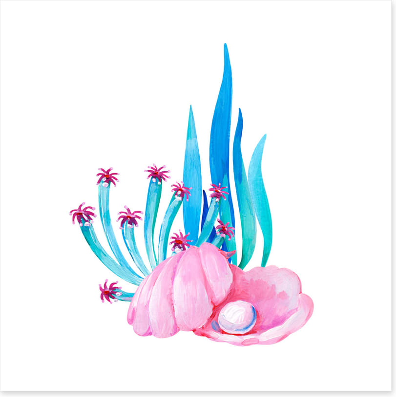 Pink pearl anemone