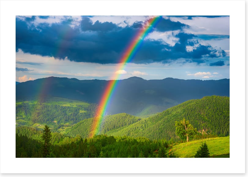 Double rainbow valley