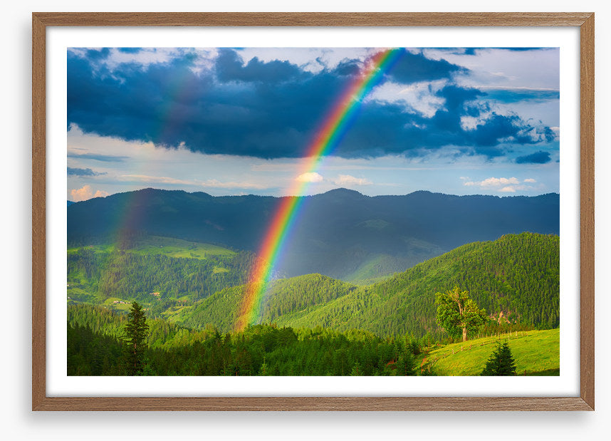 Double rainbow valley