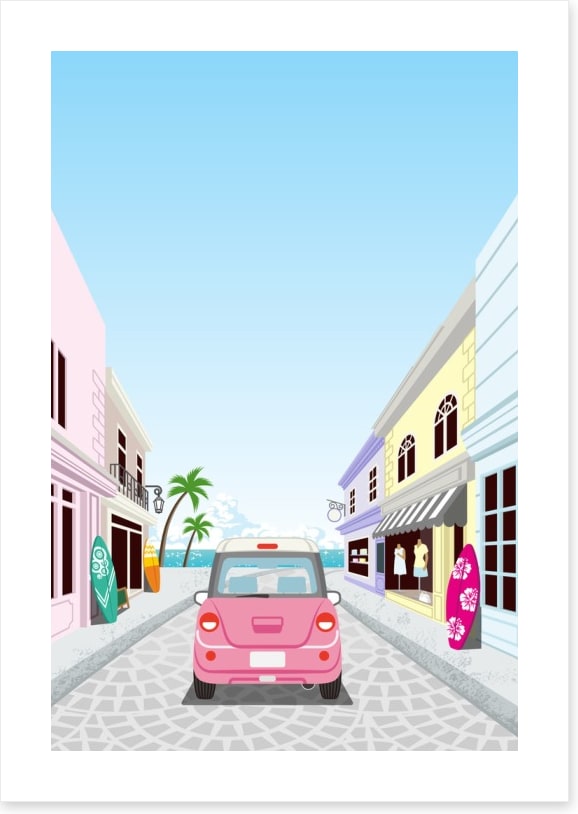 Street to the surf