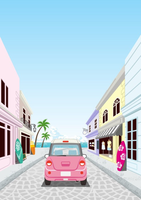 Street to the surf