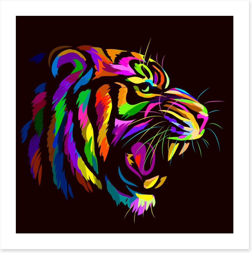 Neon tiger