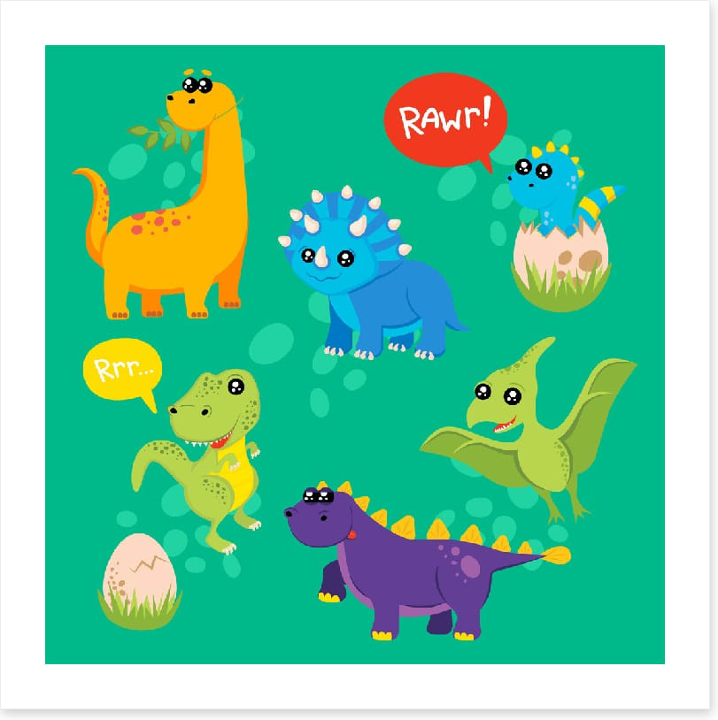 Baby dino garden