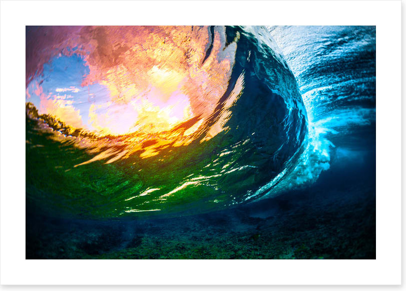 Through the wave