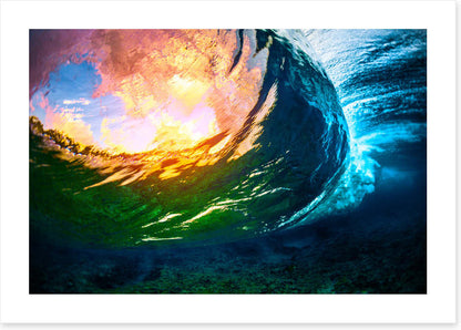 Through the wave