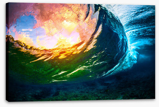 Through the wave