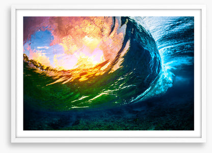 Through the wave