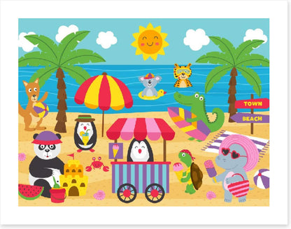 The animal beach
