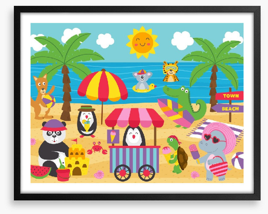 The animal beach