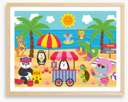 The animal beach