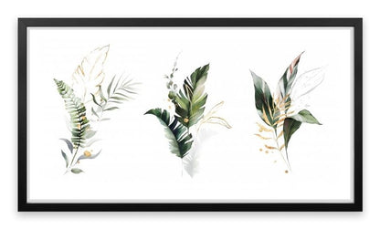 Gilded leaf trio