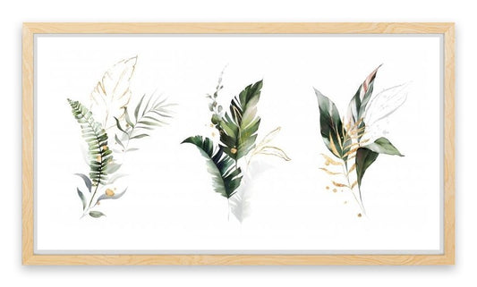 Gilded leaf trio
