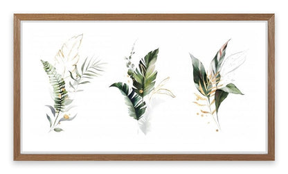 Gilded leaf trio