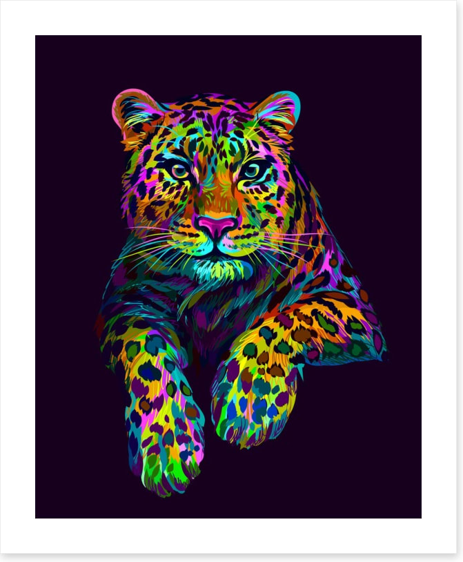 Neon leopard