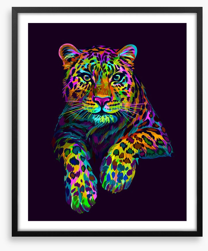 Neon leopard