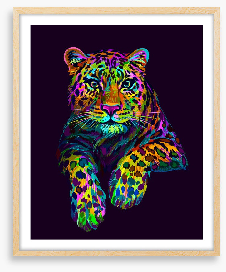 Neon leopard