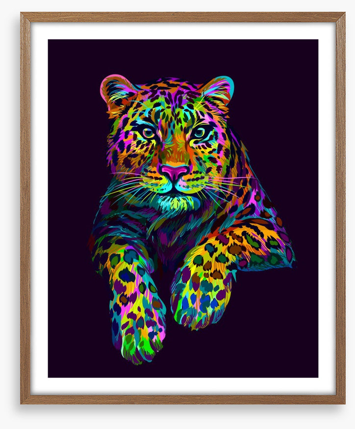 Neon leopard