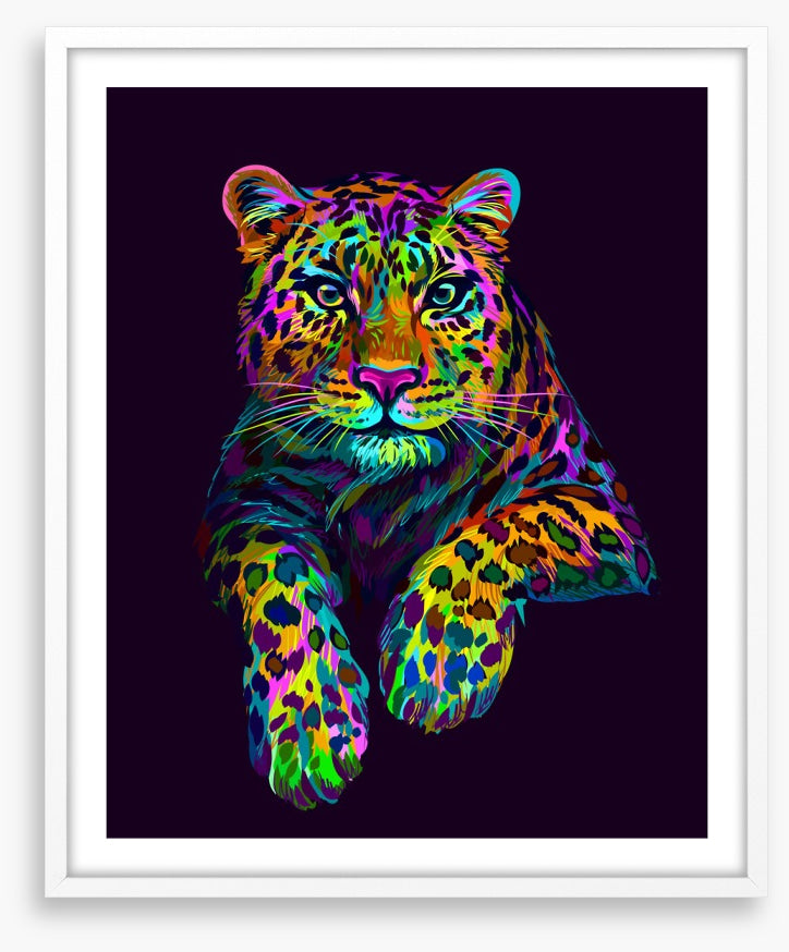 Neon leopard