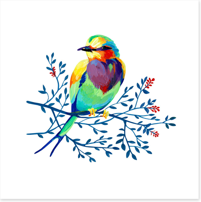 Blue branch perch II