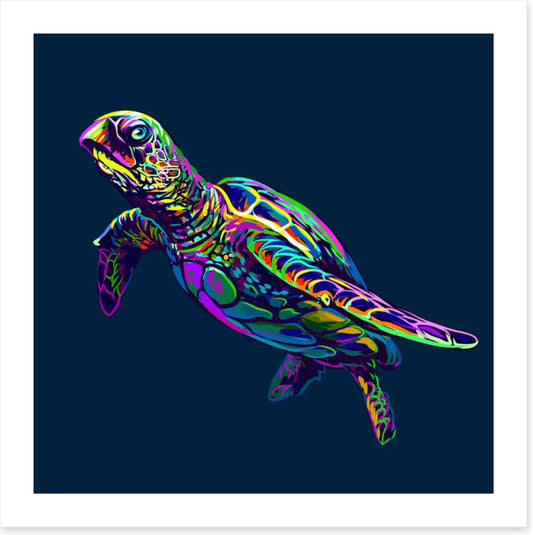 Neon turtle