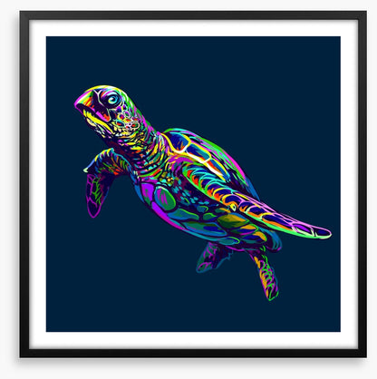 Neon turtle