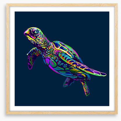 Neon turtle