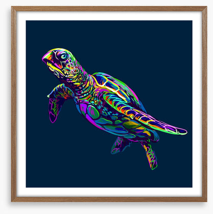 Neon turtle