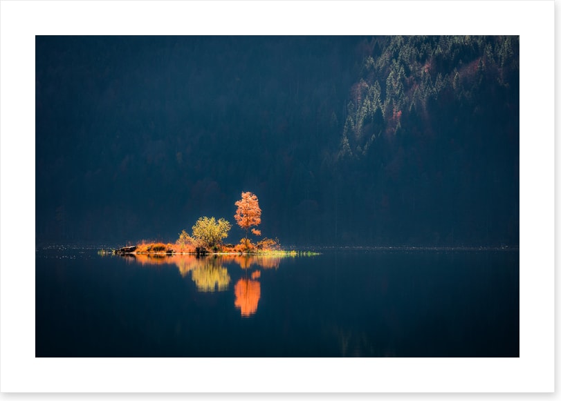 Lake Eibsee island