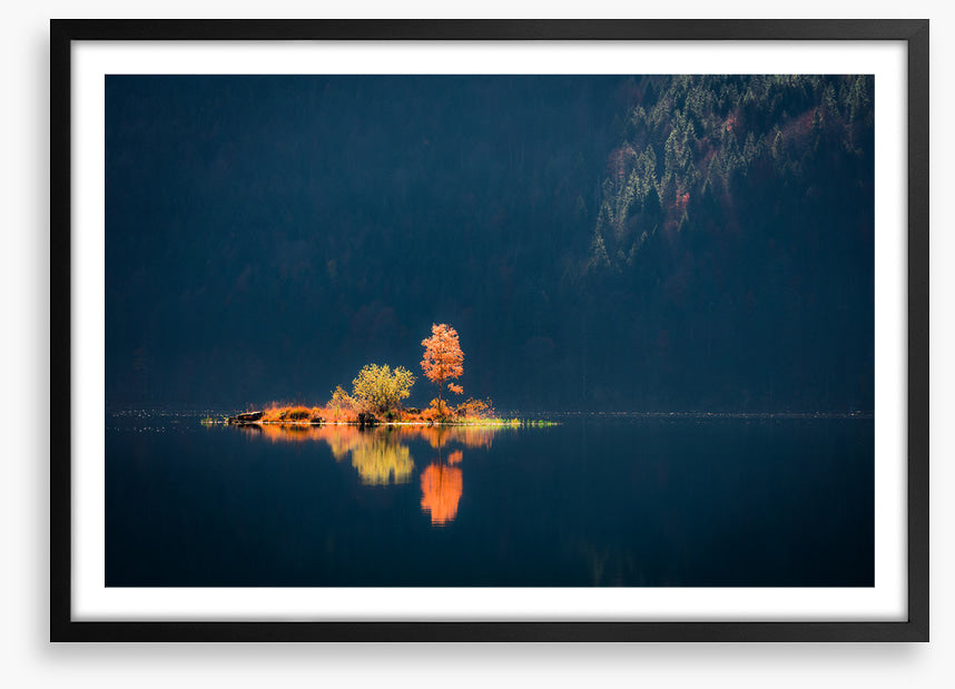 Lake Eibsee island