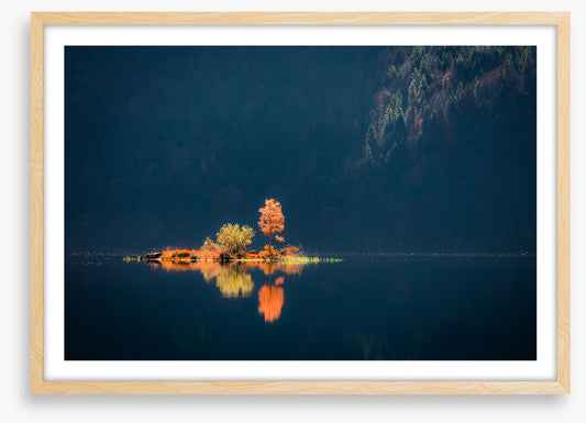 Lake Eibsee island