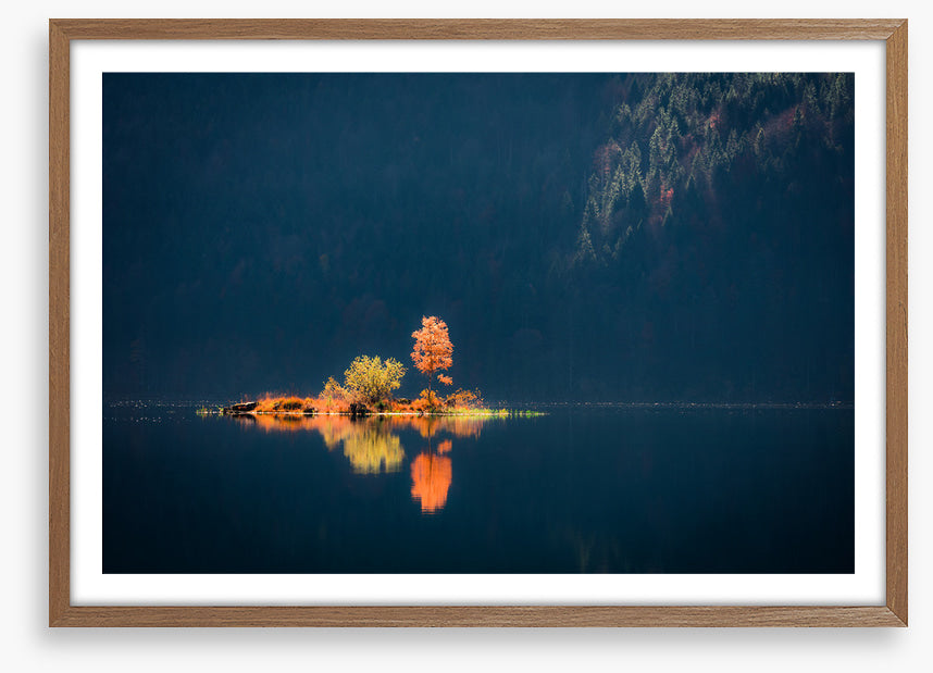 Lake Eibsee island