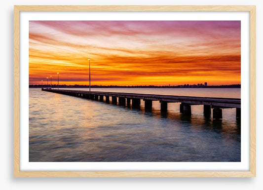 Sunset sky jetty