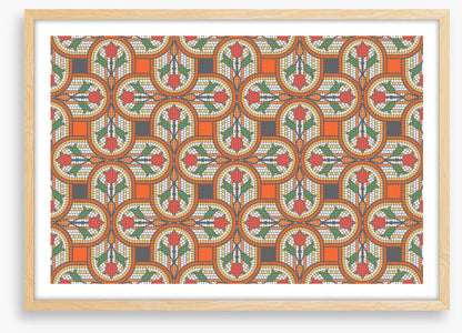Orange tulip mosaic