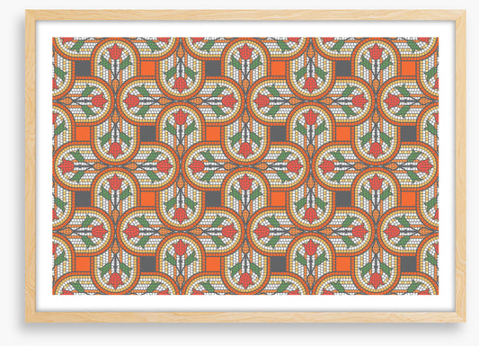 Orange tulip mosaic