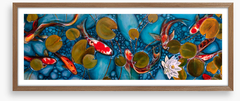 Lily pond goldfish
