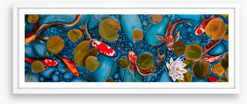 Lily pond goldfish