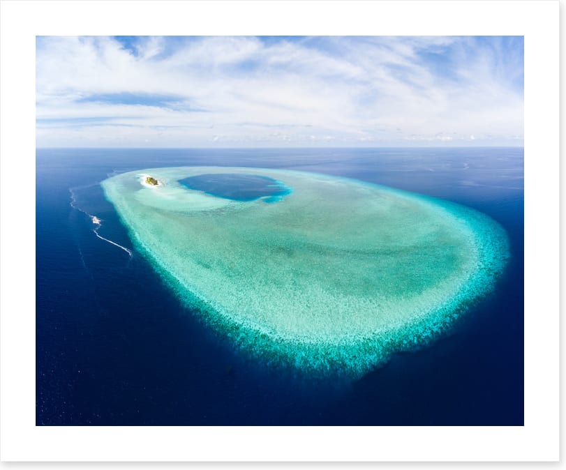The turquoise atoll