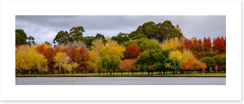 Cloudy autumn panorama