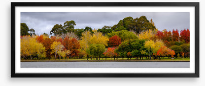 Cloudy autumn panorama
