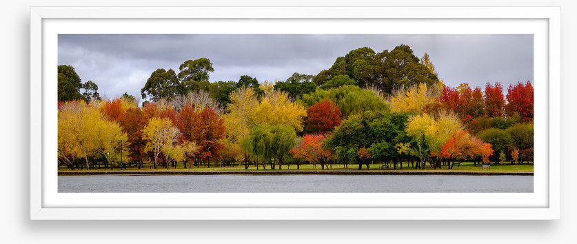 Cloudy autumn panorama
