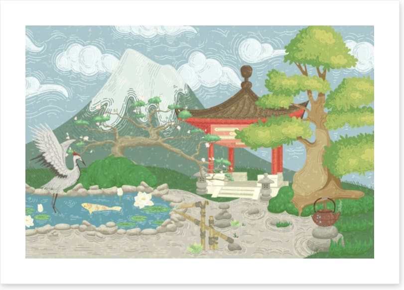 Traditional tea garden