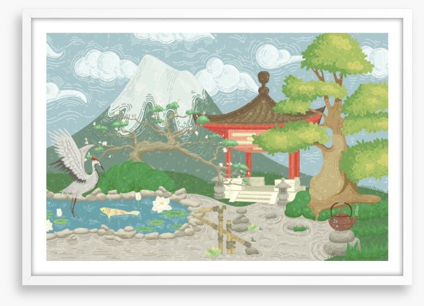 Traditional tea garden