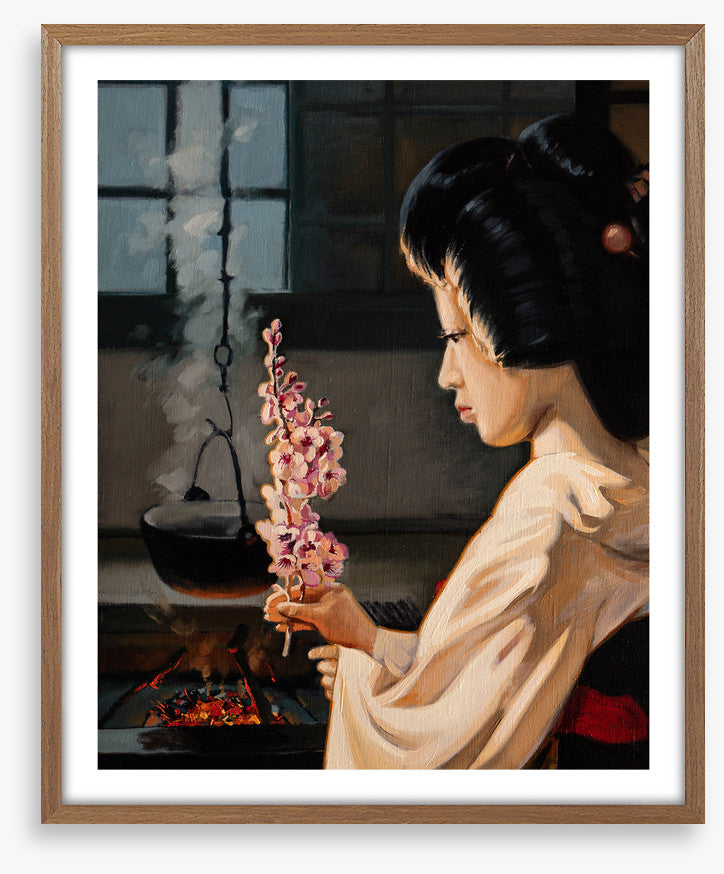 Ikebana by the fire
