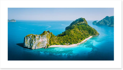 Above helicopter island